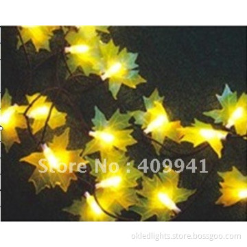 10meter,100LED LED MAPLE LEAF STRING LIGHT and holiday light